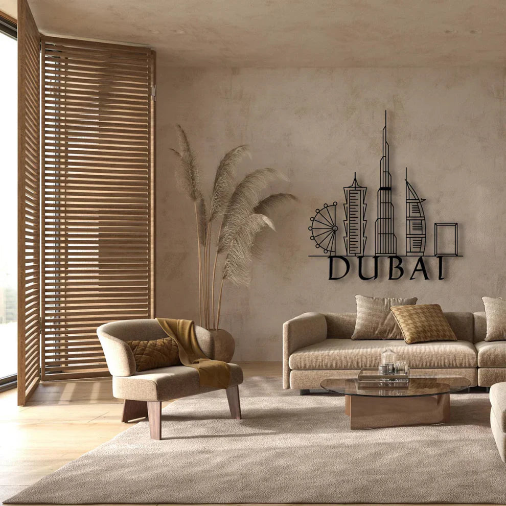 Dubai, UAE - Skyline Acrylic Wall Art - Home Decal - National Day