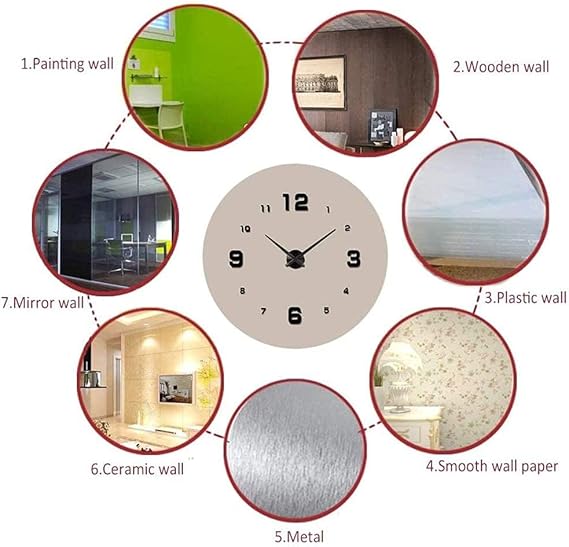 ArcDew 3D Frameless Roman Number Wall Clock – Modern DIY Acrylic Home & Office Decor
