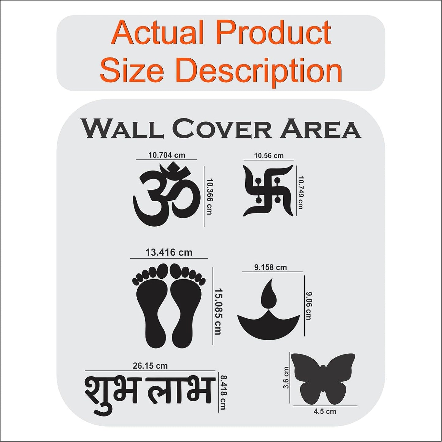 Golden Om Swastik Acrylic Wall Sticker | Mirror Finish Home Decor