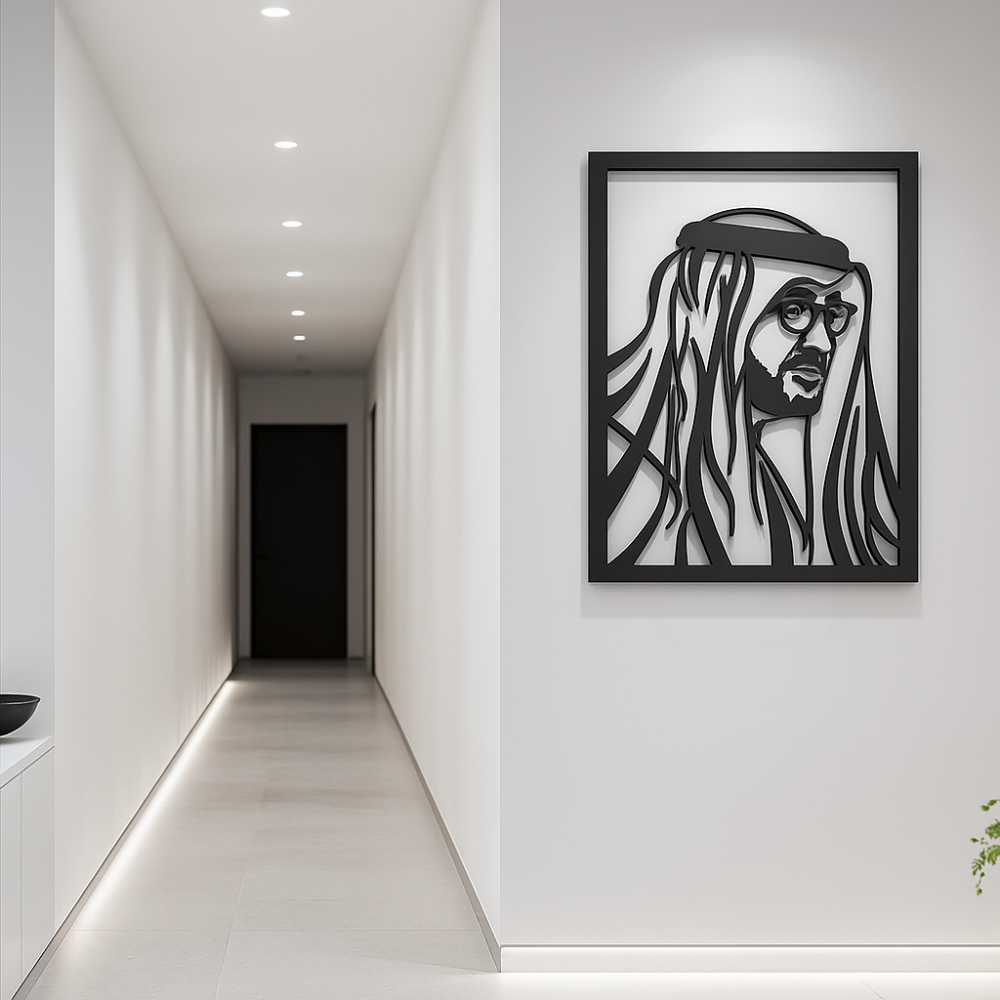 ArcDew Muhammad Bin Zayed Acrylic Portrait Wall Art - arcdew.com