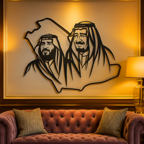 ArcDew Saudia Royal Family Acrylic Wall Portrait - arcdew.com
