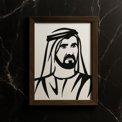 ArcDew Sheikh Muhammad Bin Rashid Acrylic Wall Art - arcdew.com