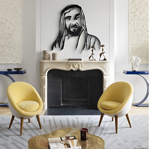 ArcDew Sheikh Zayed bin Sultan Acrylic Portrait - arcdew.com