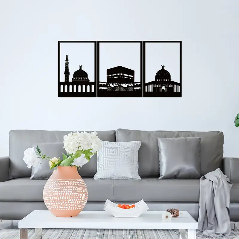 Kaaba, Masjid Nabawi & Masjid al-Aqsa - Acrylic Decor
