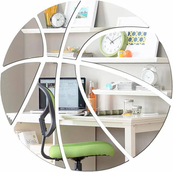 Basketball Shaped Acrylic Mirror - Best For Home & Play court