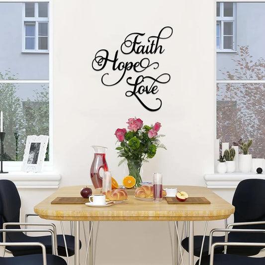 Faith, Hope, Love - Chirsmas Gift - Home Wall Decor