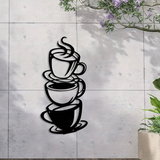 Arcdew Coffee & Tea Cups Wall Decal | Kitchen Acrylic Wall Decor & Gift Idea