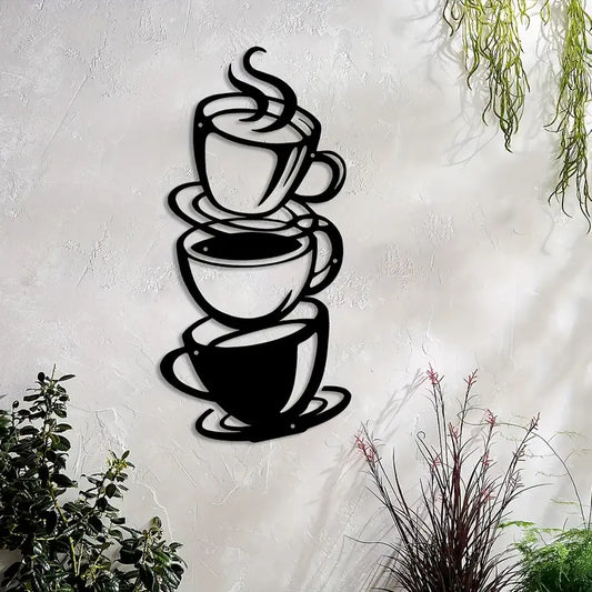 Arcdew Coffee & Tea Cups Wall Decal | Kitchen Acrylic Wall Decor & Gift Idea