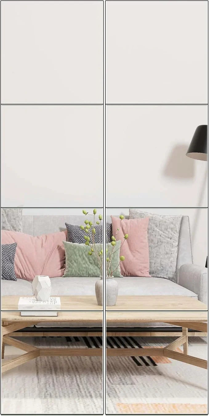 Square Acrylic Mirror Set - Home Decor Wall Mirror