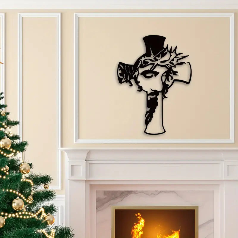 Jesus Chirst and Cross - Christmas Wall Decor