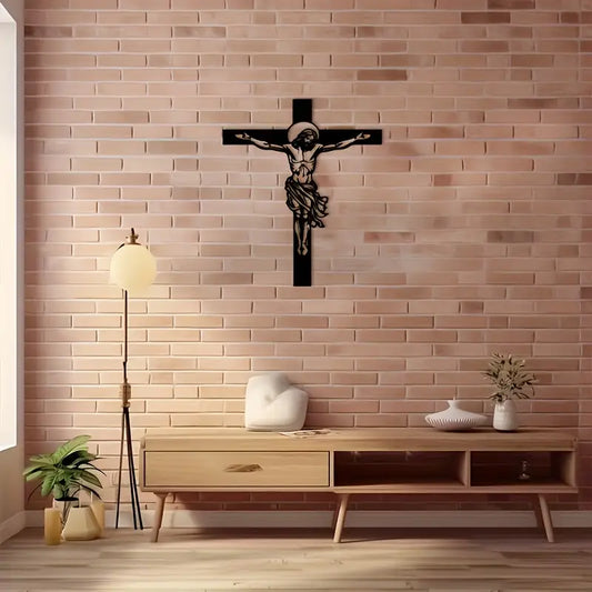 Jesus Christ and Cross - Christian Acrylic Wall Home Decal