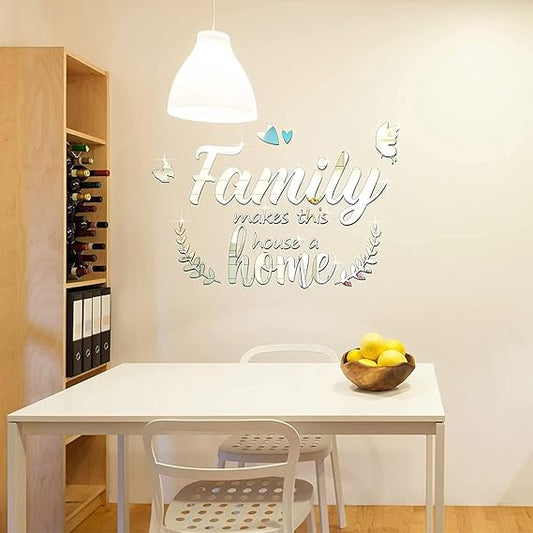 Arcdew Acrylic 3D Family Letter Quotes Wall – Home Decor