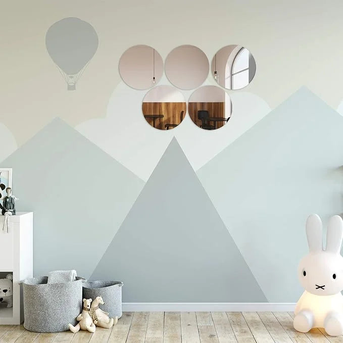 Arcdew - Round Acrylic Mirrors For Decoration - Modern Home Mirrors - House & Office Decal