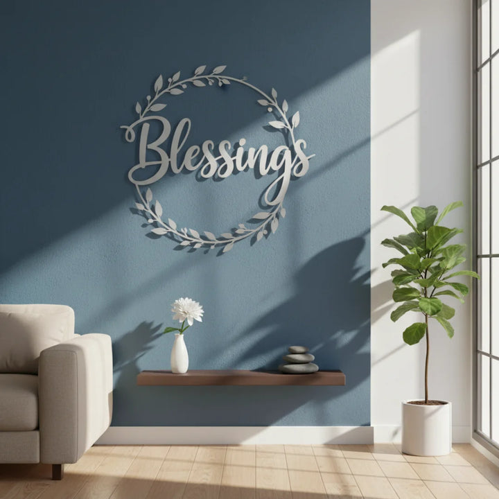 Arcdew - "Blessings" Acrylic Wall Art - Elegant Wreath Home Decor | Acrylic - Translation missing: en.products.product.alternate_image