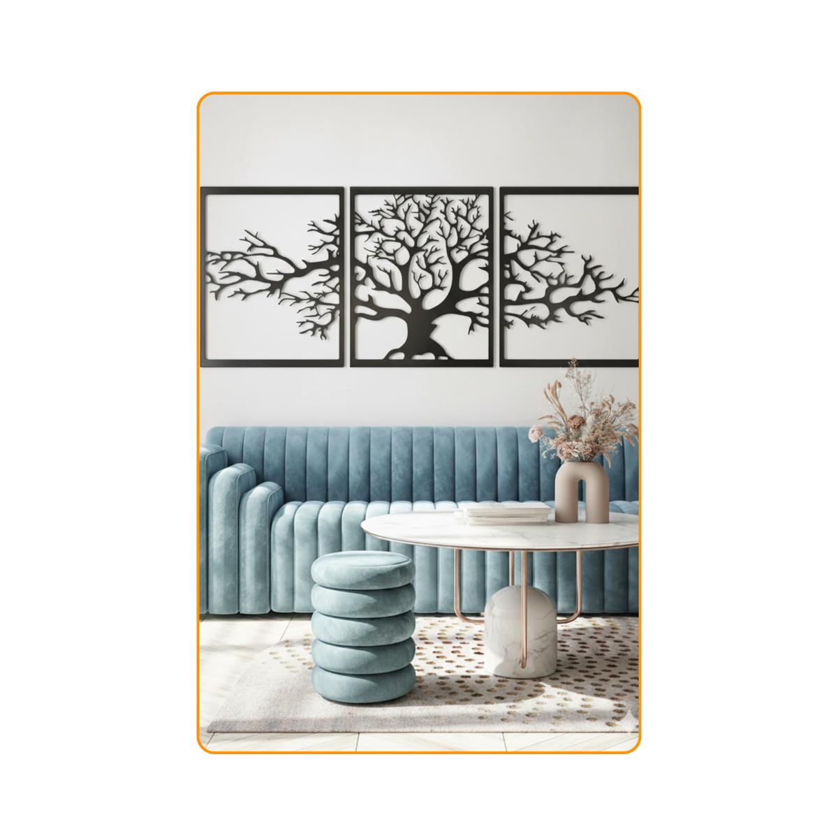 3-Piece Life Tree-Black