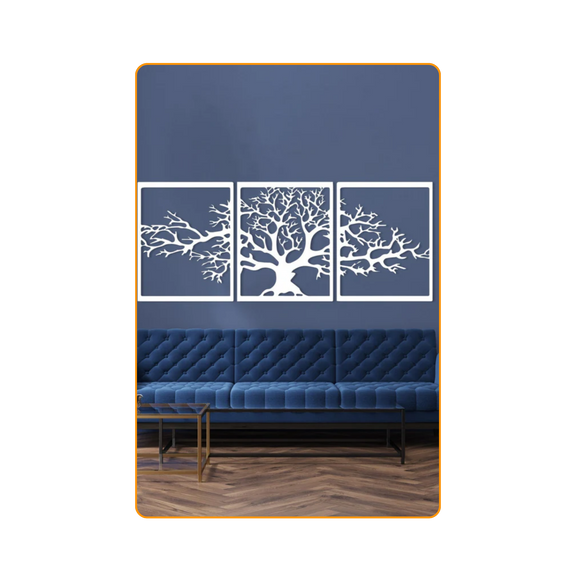 3-Piece Life Tree-Silver