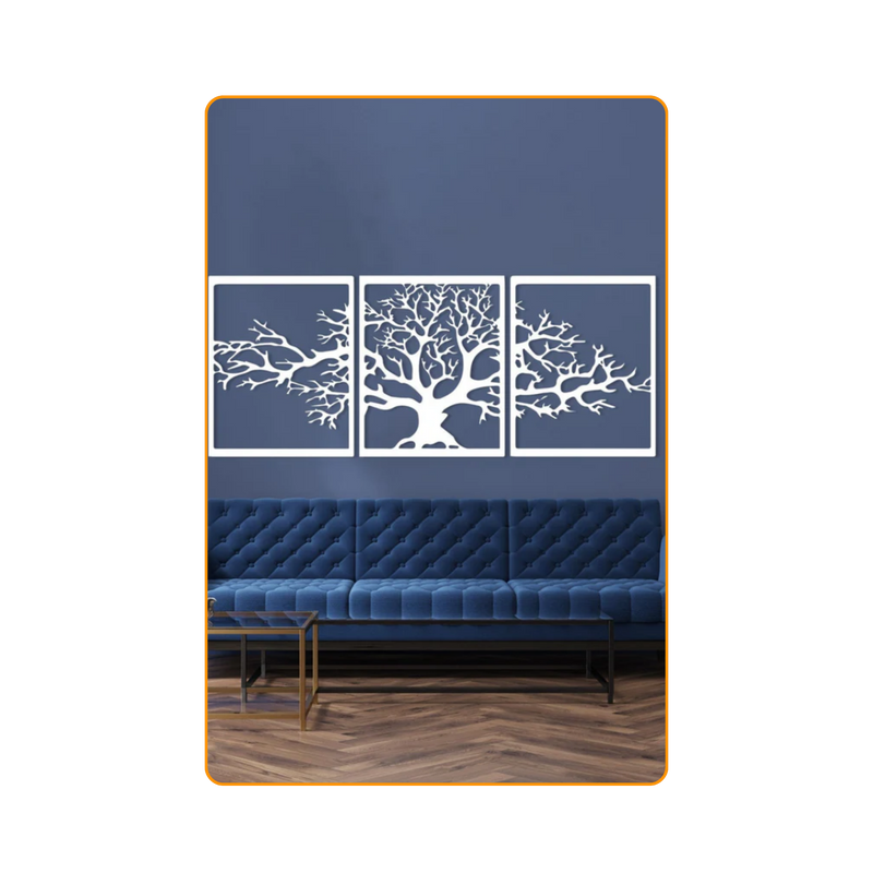 3-Piece Life Tree-Silver