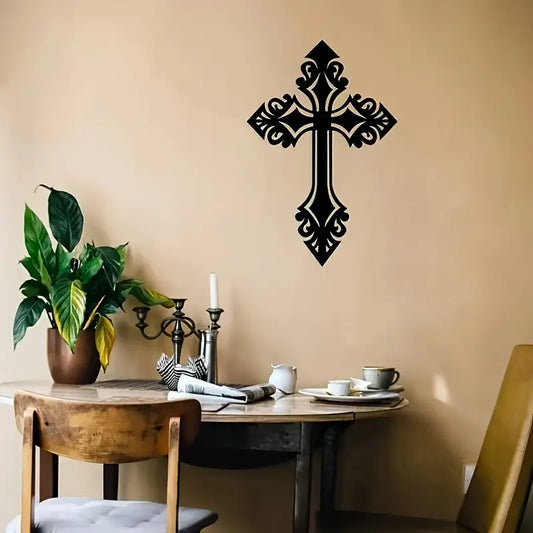 Jesus Cross Geometric - Christian Faith - Christmas & Baptism - For Church or Home Decor