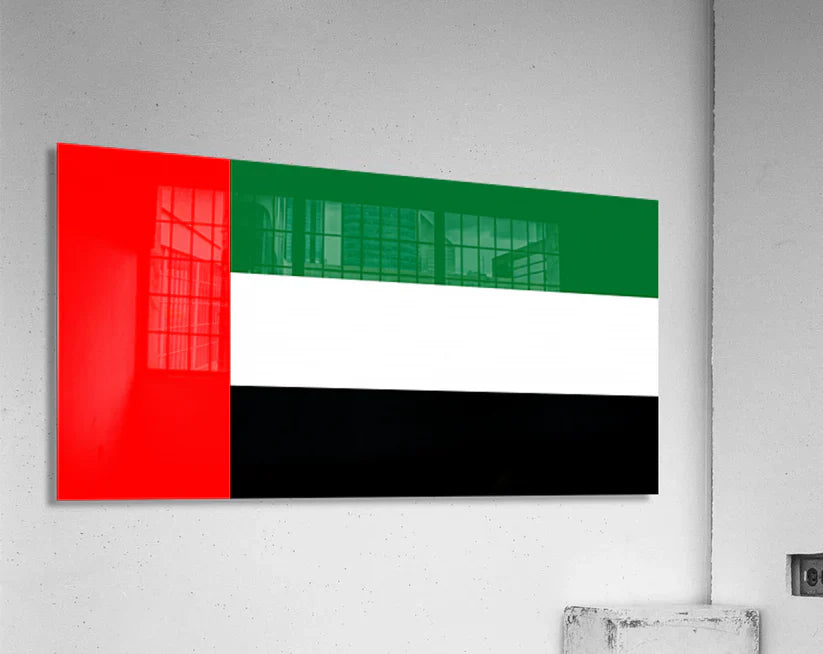 UAE National Day Large Acrylic Wall Flag – Bold, Durable & Patriotic Wall Decor