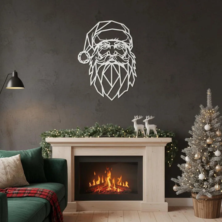 Arcdew - Acrylic Geometric Santa Claus Face Wall Art | Acrylic - Translation missing: en.products.product.alternate_image