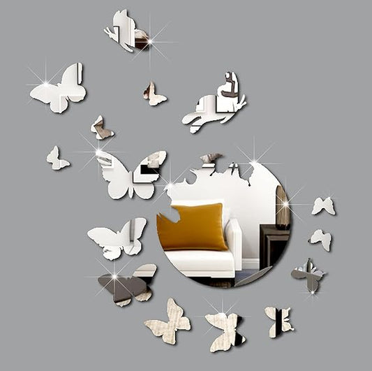 Arcdew Butterfly Decoration Mirror | 3D Acrylic Wall Art in UAE