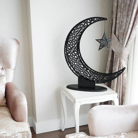 Arcdew Crescent Moon and Star | Islamic Wall Art, Ramadan Decoration & Eid Gifts for Home