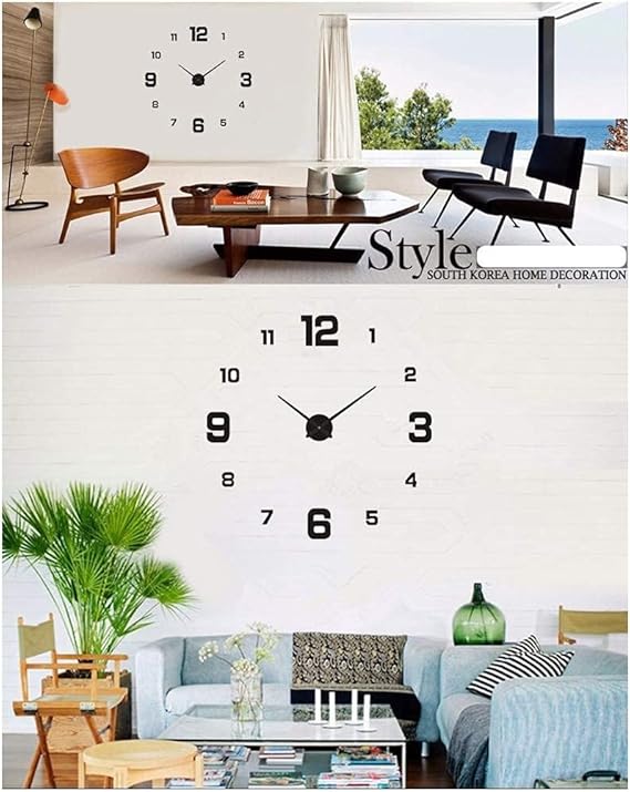 Arcdew 3D Frameless Wall Clock | DIY Modern Wall Decoration in UAE