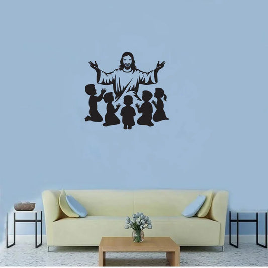 Jesus Christ with Children - Christian Home Décor - Christmas & Baptism - For Church