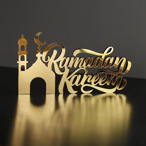 Arcdew Acrylic Islamic Tabletop Décor – Ramadan Kareem & Eid Mubarak
