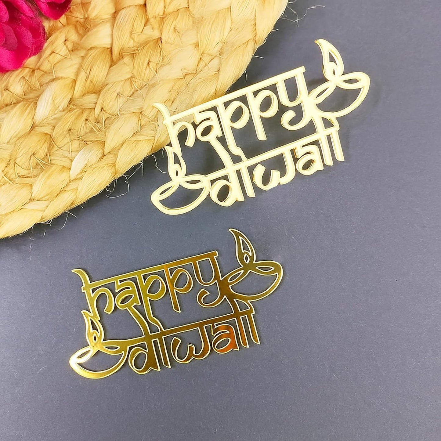 Arcdew Golden Acrylic Diwali DIY Décor