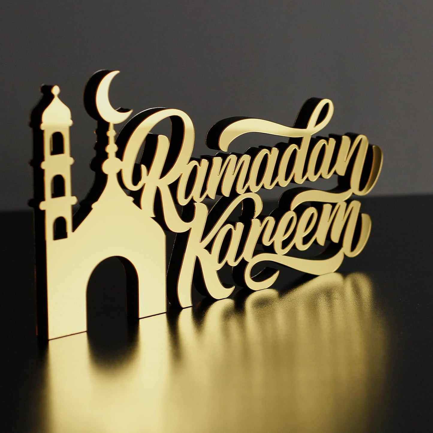 Arcdew Acrylic Islamic Tabletop Décor – Ramadan Kareem & Eid Mubarak