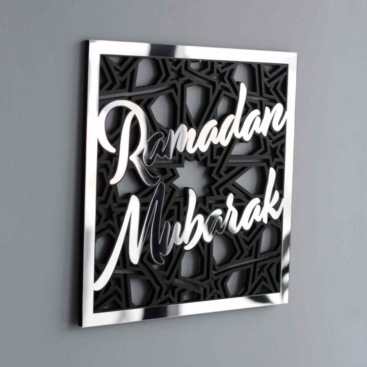 Arcdew - Ramadan Mubarak Wall Decor Acrylic – Islamic Art | Arcdew | Ramadan Mubarak Square Wall Decor - Translation missing: en.products.product.alternate_image