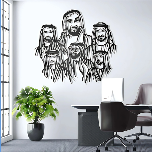 ArcDew Abu Dhabi Royal Family Acrylic Wall Art - arcdew.com