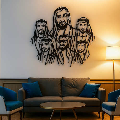 ArcDew Abu Dhabi Royal Family Acrylic Wall Art - arcdew.com