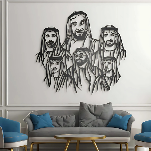 ArcDew Abu Dhabi Royal Family Acrylic Wall Art - arcdew.com