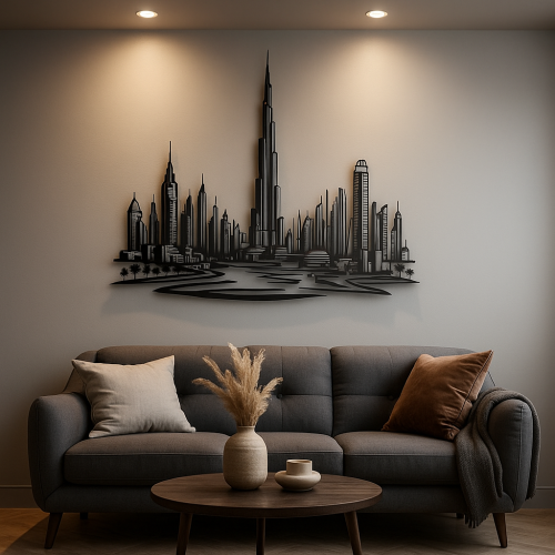 ArcDew Dubai Skyline Panoramic Acrylic Wall Art - arcdew.com