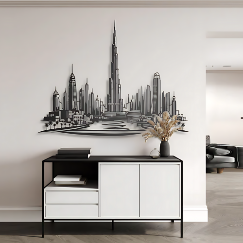 ArcDew Dubai Skyline Panoramic Acrylic Wall Art - arcdew.com