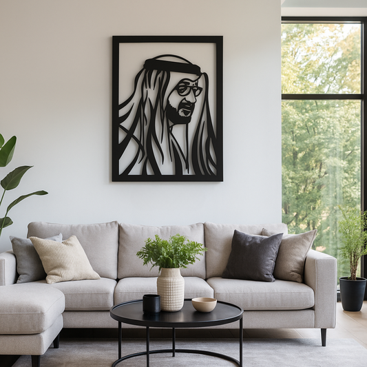 ArcDew Muhammad Bin Zayed Acrylic Portrait Wall Art - arcdew.com