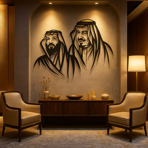 ArcDew Saudia Royal Family Portrait Acrylic Wall Art - arcdew.com