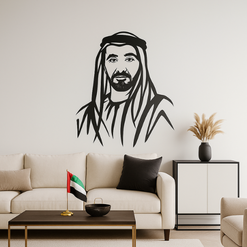 ArcDew Sheikh Khalid Bin Mohammad Acrylic Portrait - arcdew.com