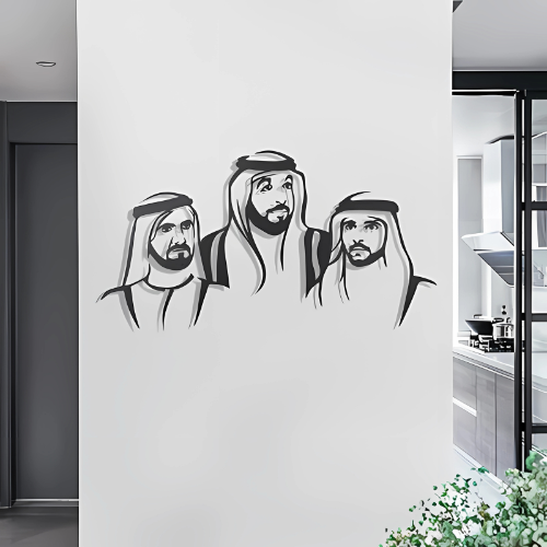 ArcDew Sheikh Khalifa, Mohammad & Hamdan Portrait - arcdew.com
