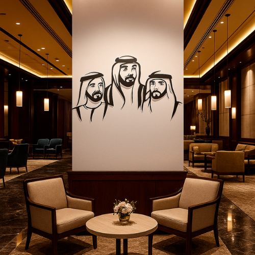 ArcDew Sheikh Khalifa, Mohammad & Hamdan Portrait - arcdew.com