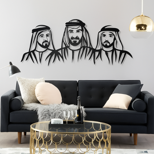 ArcDew Sheikh Mohammad Bin Rashid, Sheikh Hamdan Potrait - arcdew.com