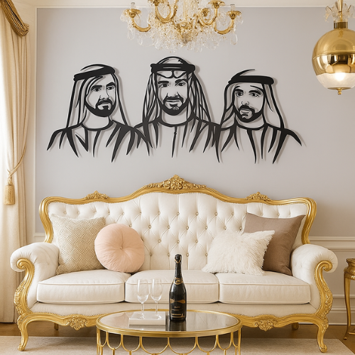 ArcDew Sheikh Mohammad Bin Rashid, Sheikh Hamdan Potrait - arcdew.com