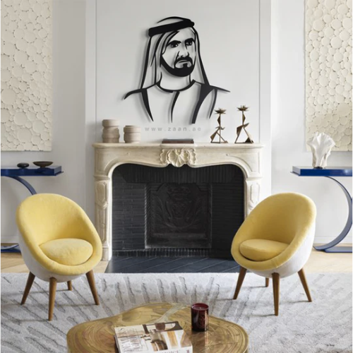 ArcDew Sheikh Mohammed bin Rashid Acrylic Portrait - arcdew.com