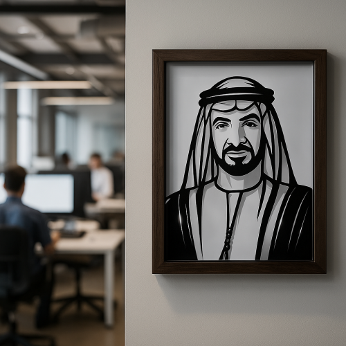 ArcDew Sheikh Muhammad Bin Zayed Acrylic Wall Art - arcdew.com