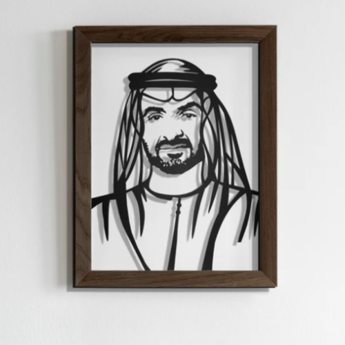 ArcDew Sheikh Muhammad Bin Zayed Acrylic Wall Art - arcdew.com