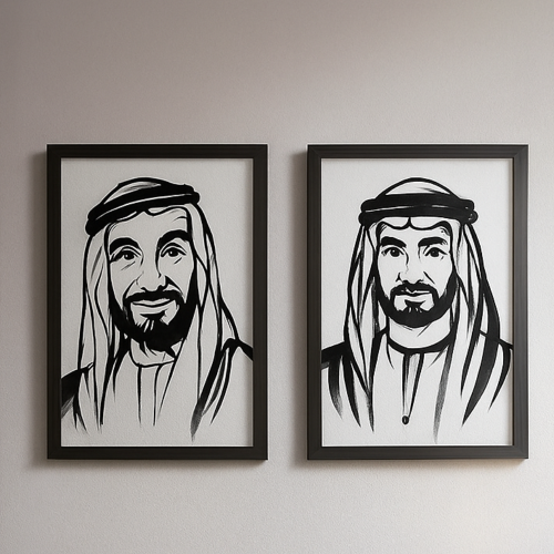ArcDew Sheikh Portrait Acrylic Wall Art Decoration - arcdew.com