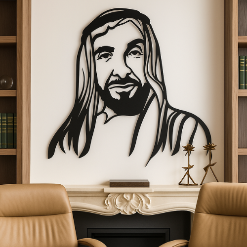 ArcDew Sheikh Zayed bin Sultan Acrylic Portrait - arcdew.com