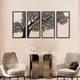 4 Quls Acrylic Wall Art Black